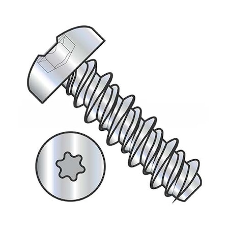Usa Industrials Thread Forming Screw, #10-16 x 3/4 in, Zinc Plated Steel Pan Head Torx Drive BULK-SCRW-13150